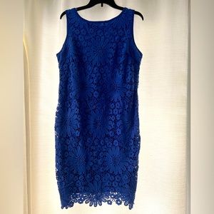 Leslie Fay Floral Eyelet Dress size 14